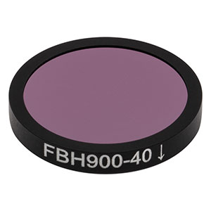FBH900-40 - Hard-Coated Bandpass Filter, Ø25 mm, CWL = 900 nm, FWHM = 40 nm