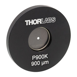 P900K - Ø1in Mounted Pinhole, 900 ± 10 μm Pinhole Diameter, Stainless Steel