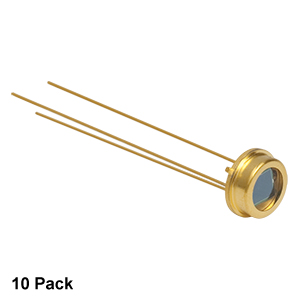 FDS100-P10 - Si Photodiode, 10 ns Rise Time, 350 - 1100 nm, 3.6 mm x 3.6 mm Active Area, 10 Pack