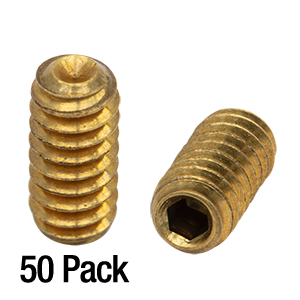 SS4B025 - 4-40 Brass Setscrew, 1/4in Long, 50 Pack