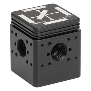 DFM05R1/M - Kinematic Fluorescence Filter Cube for Ø12.5 mm Fluorescence Filters, 16 mm Cage Compatible, Right-Turning, M4 Tapped Holes