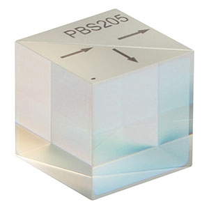 PBS205 - 20 mm Polarizing Beamsplitter Cube, 700 - 1300 nm