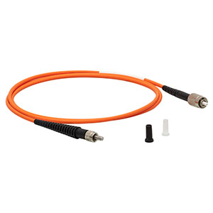 M147L01 - Ø400 µm, 0.22 NA, High OH, FC/PC to SMA905 Fiber Patch Cable, 1 m Long