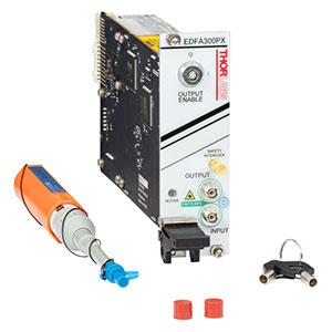 EDFA300PX - C-Band Erbium-Doped Fiber Amplifier, >24.5 dBm, Polarization Maintaining, PXIe Module