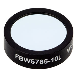 FBW5785-10 - Wedged Hard-Coated Bandpass Filter, Ø12.5 mm, CWL = 785 nm, FWHM = 10 nm