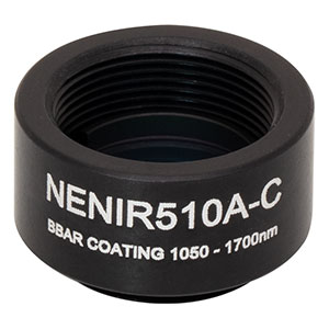 NENIR510A-C - Ø12.7 mm AR-Coated Absorptive Neutral Density Filter, SM05-Threaded Mount, 1050 - 1700 nm, OD: 1.0