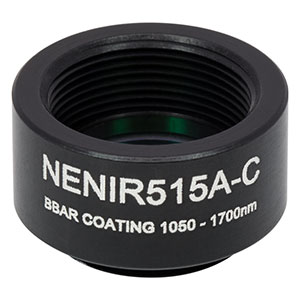 NENIR515A-C - Ø12.7 mm AR-Coated Absorptive Neutral Density Filter, SM05-Threaded Mount, 1050 - 1700 nm, OD: 1.5