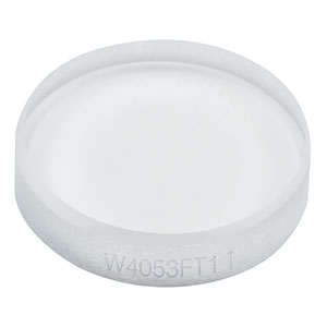 W4053FT1 - Ø1/2in Single-Sided Textured Broadband Antireflective Window, UVFS, AR Range: 400 - 1100 nm, t = 3.0 mm