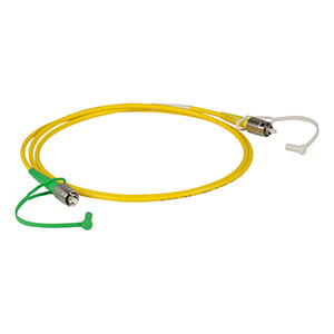 P5-S630-FC-1 - Single Mode Patch Cable with Pure Silica Core Fiber, 630 - 860 nm, FC/PC to FC/APC, Ø3 mm Jacket, 1 m Long