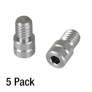 PTDA4M-P5 - Adapter with External M4 Threads to Ø4.83 mm Dowel Pin, 5 Pack