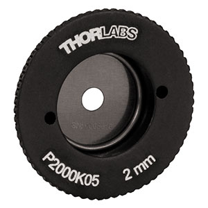 P2000K05 - SM05-Threaded, Ø0.70in (17.8 mm) Mounted Pinhole, 2000 ± 10 μm Pinhole Diameter, Stainless Steel