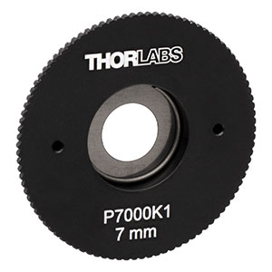 P7000K1 - SM1-Threaded, Ø1.20in (30.5 mm) Mounted Pinhole, 7000 ± 80 μm Pinhole Diameter, Stainless Steel