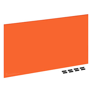 LW3P2 - Laser Safety Panel, Orange, 41% Visible Light Transmission, 21.44in x 12.19in