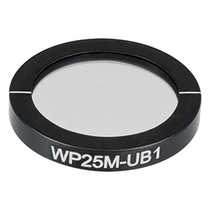 WP25M-UB1 - Ø25.0 mm Mounted Wire Grid Polarizer, 300 nm - 3.2 µm