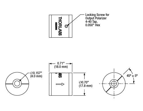 MIR Free-Space Isolators (2.20 - 4.55 µm)