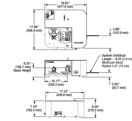 Chromatis Optical Head Mechanical Drawing