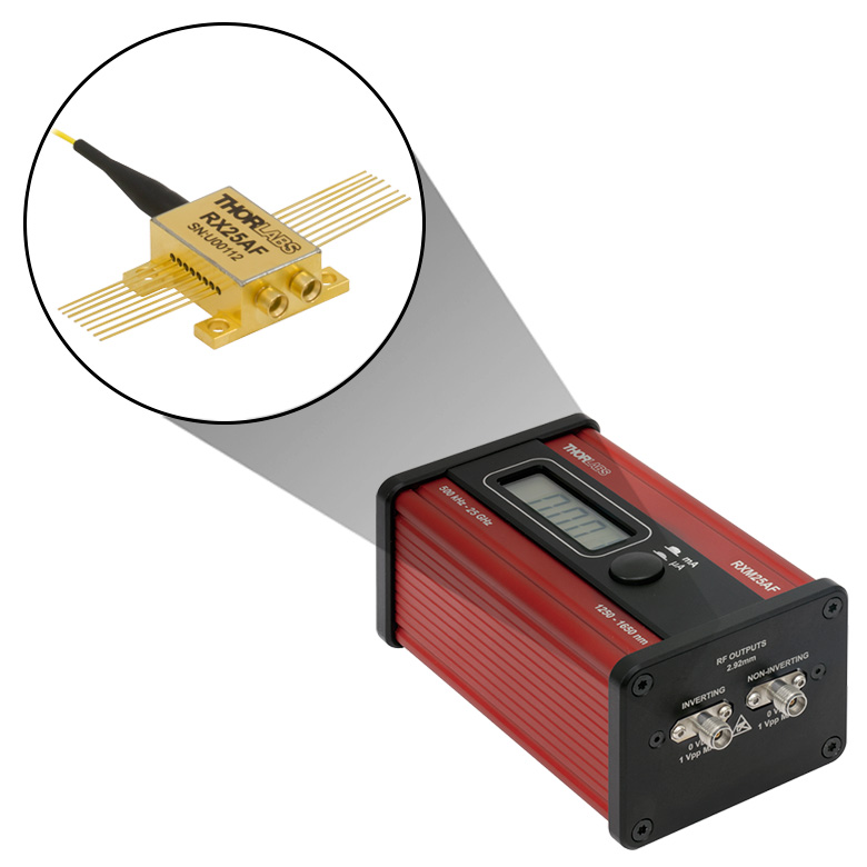 Fiber optic power meter measures a wide wavelengths from 800-1650 nm