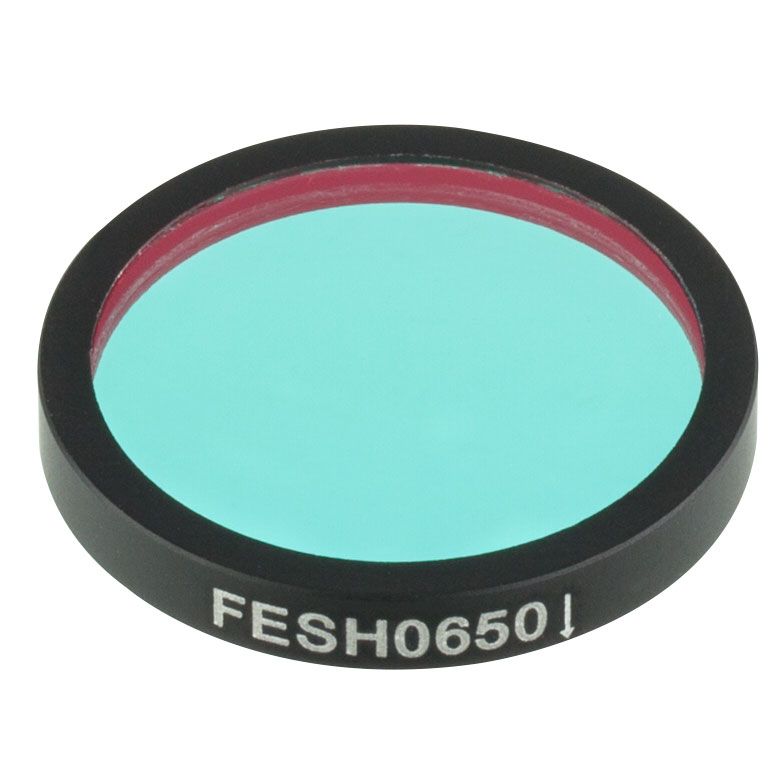 Thorlabs - FESH0650 Ø25.0 mm Shortpass Filter, Cut-Off Wavelength 